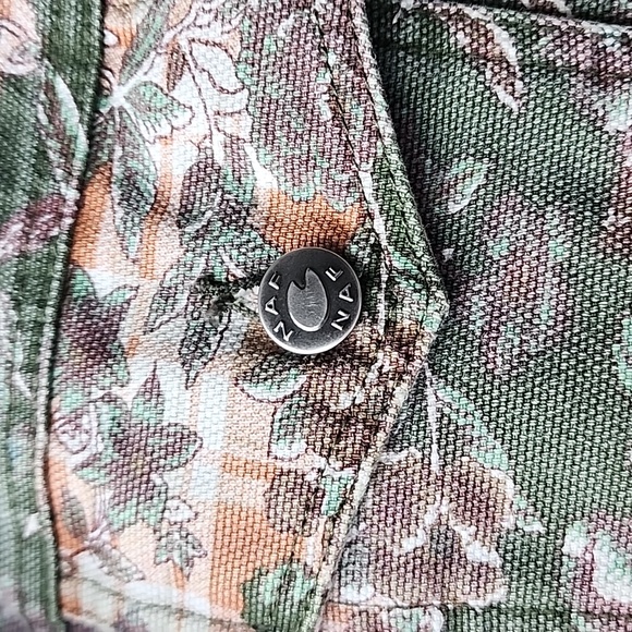 Vintage Naf Naf Floral Cottagecore Printed Cotton Denim Jacket - Picture 3 of 8